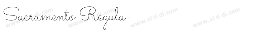 Sacramento Regula字体转换 Sacramento Regula字体转换
